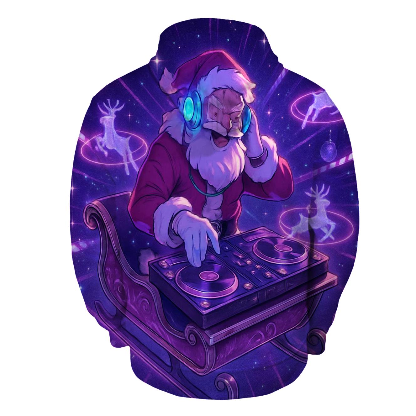 Galactic DJ Santa hoodies fashion