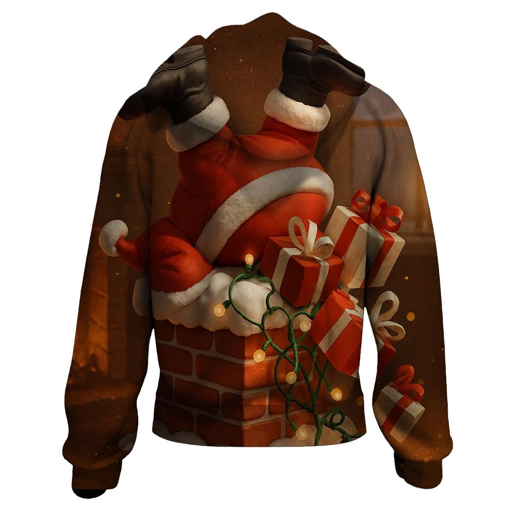 Santas Chimney Tumble lightweight hoodies