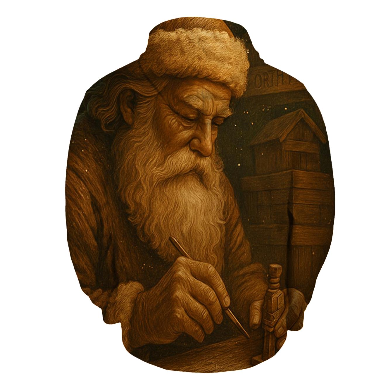 Heirloom Woodcarver Santa hoodie trends
