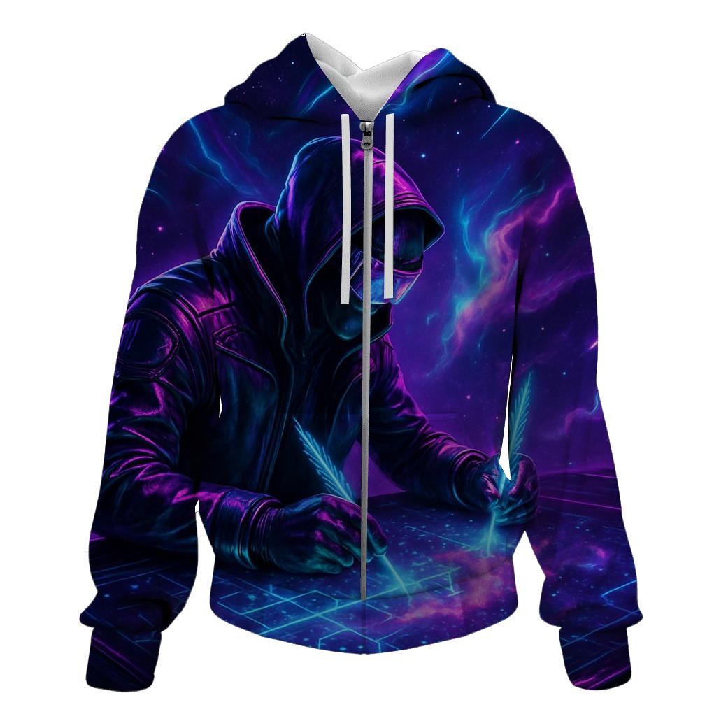 Neon Aurora Cartographer custom hoodies