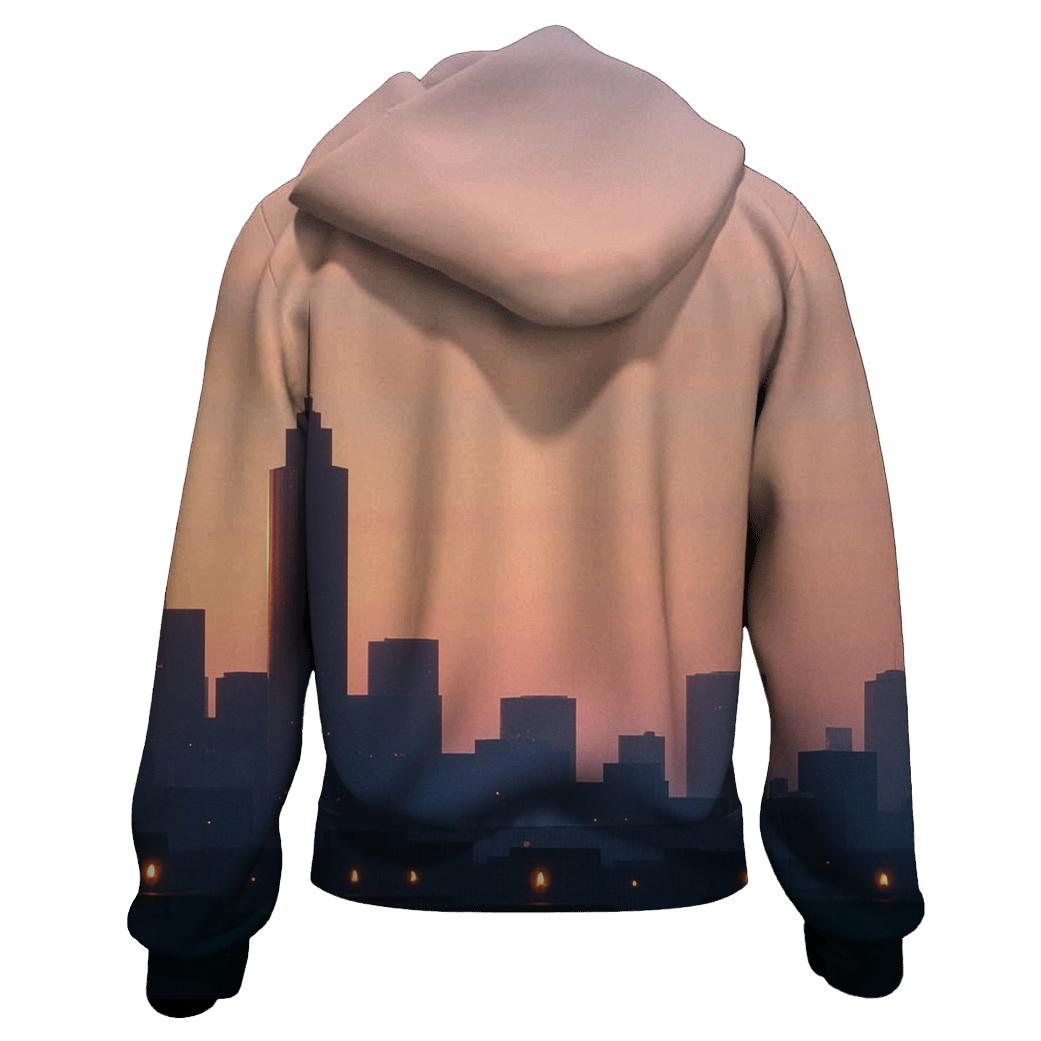 Lantern Skyline Golden Hour hoodies fashion