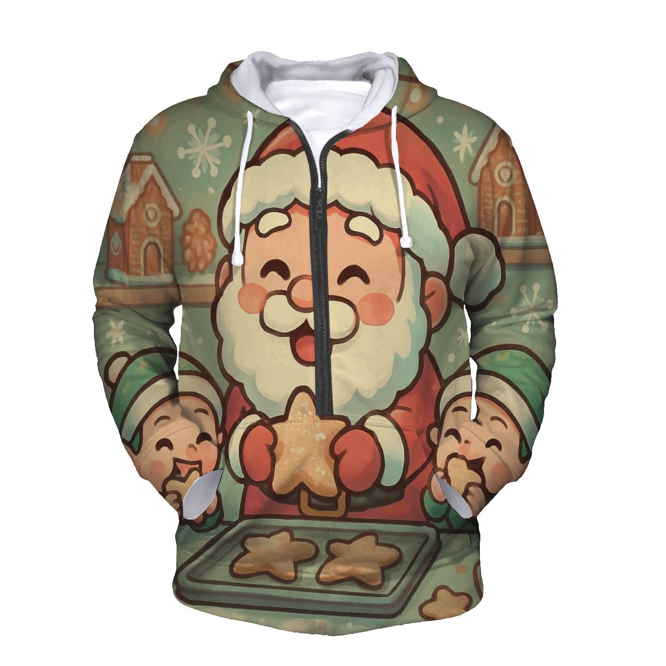 Chibi Cookie Chef Santa custom hoodies