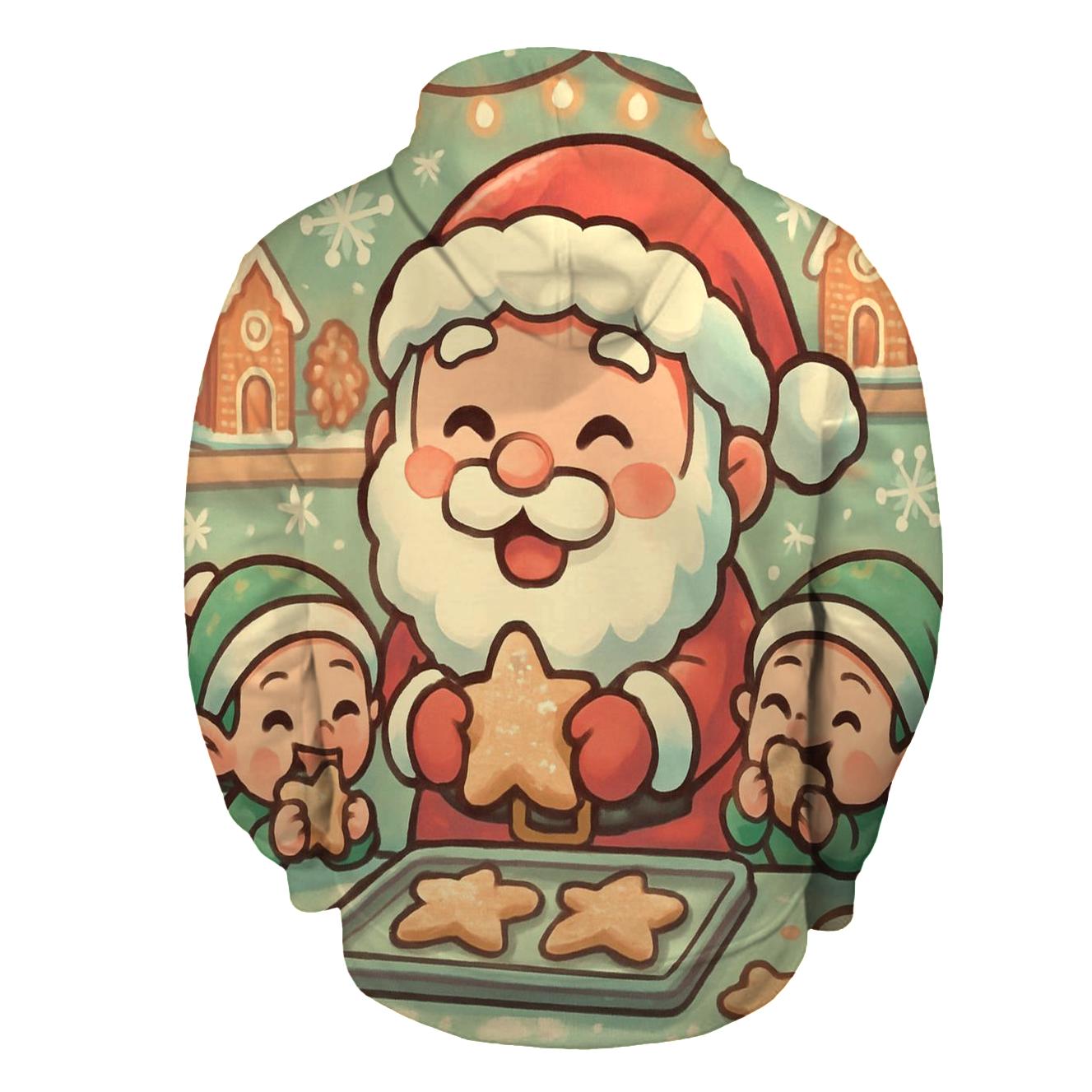 Chibi Cookie Chef Santa custom hoodies