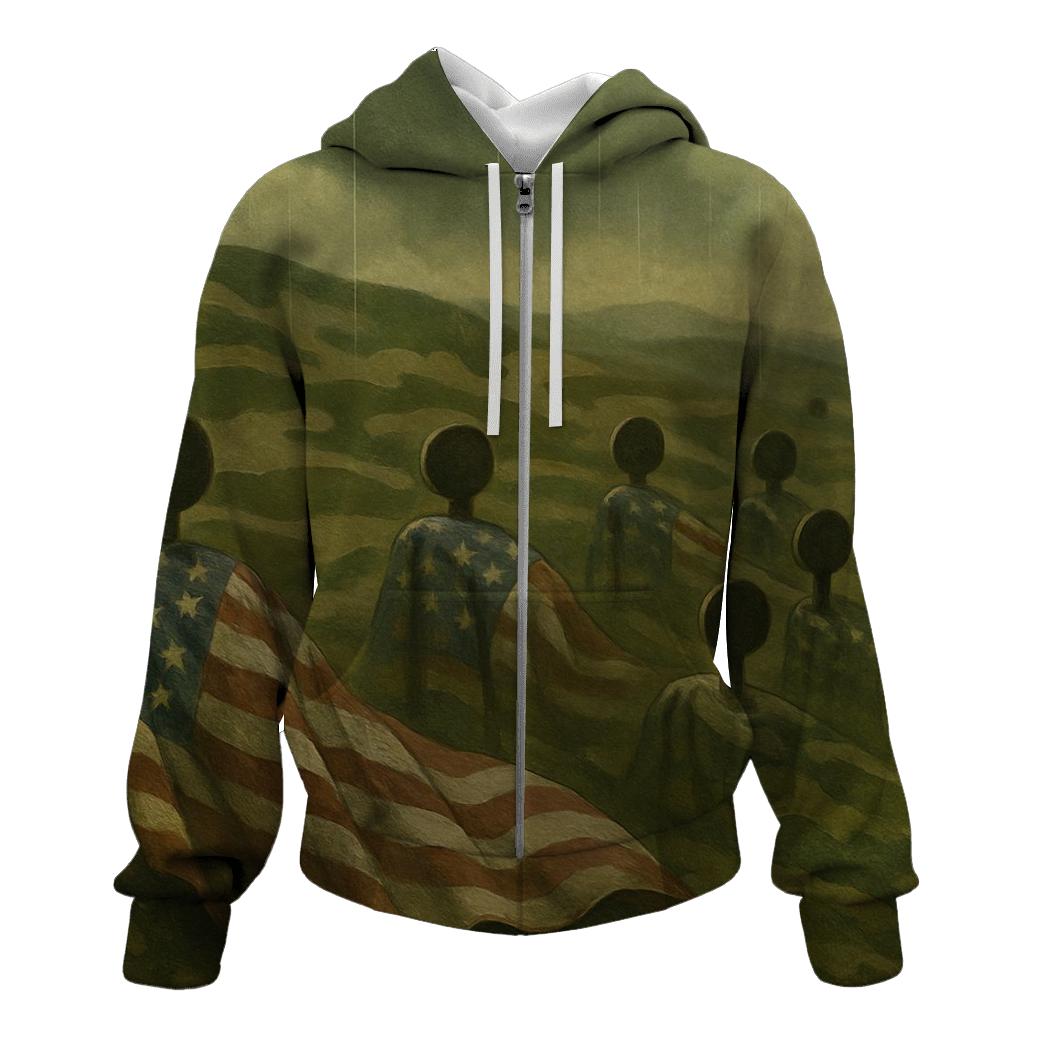 Camouflage Honor Field embroidered hoodies