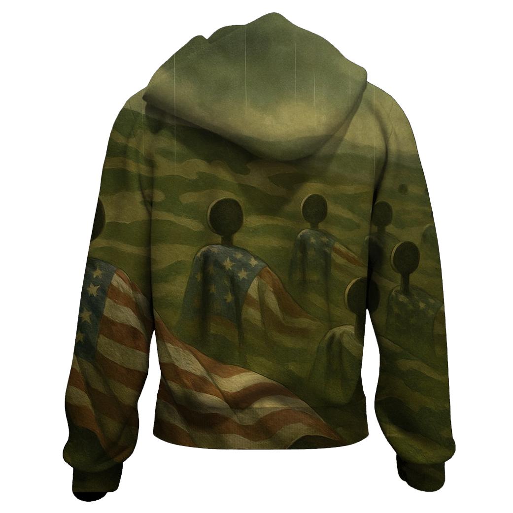 Camouflage Honor Field embroidered hoodies