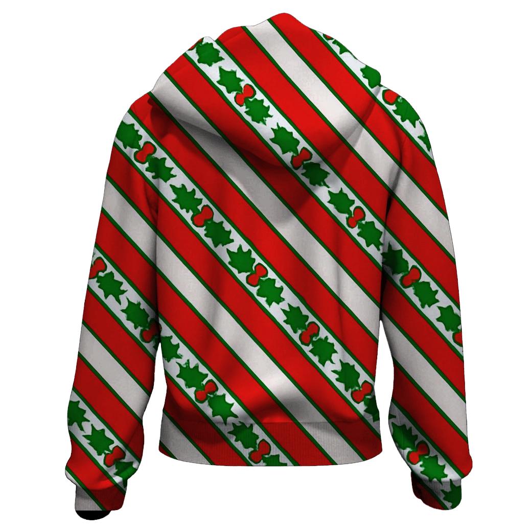 Candy Cane Stripe Chevron On White Background hoodie trends