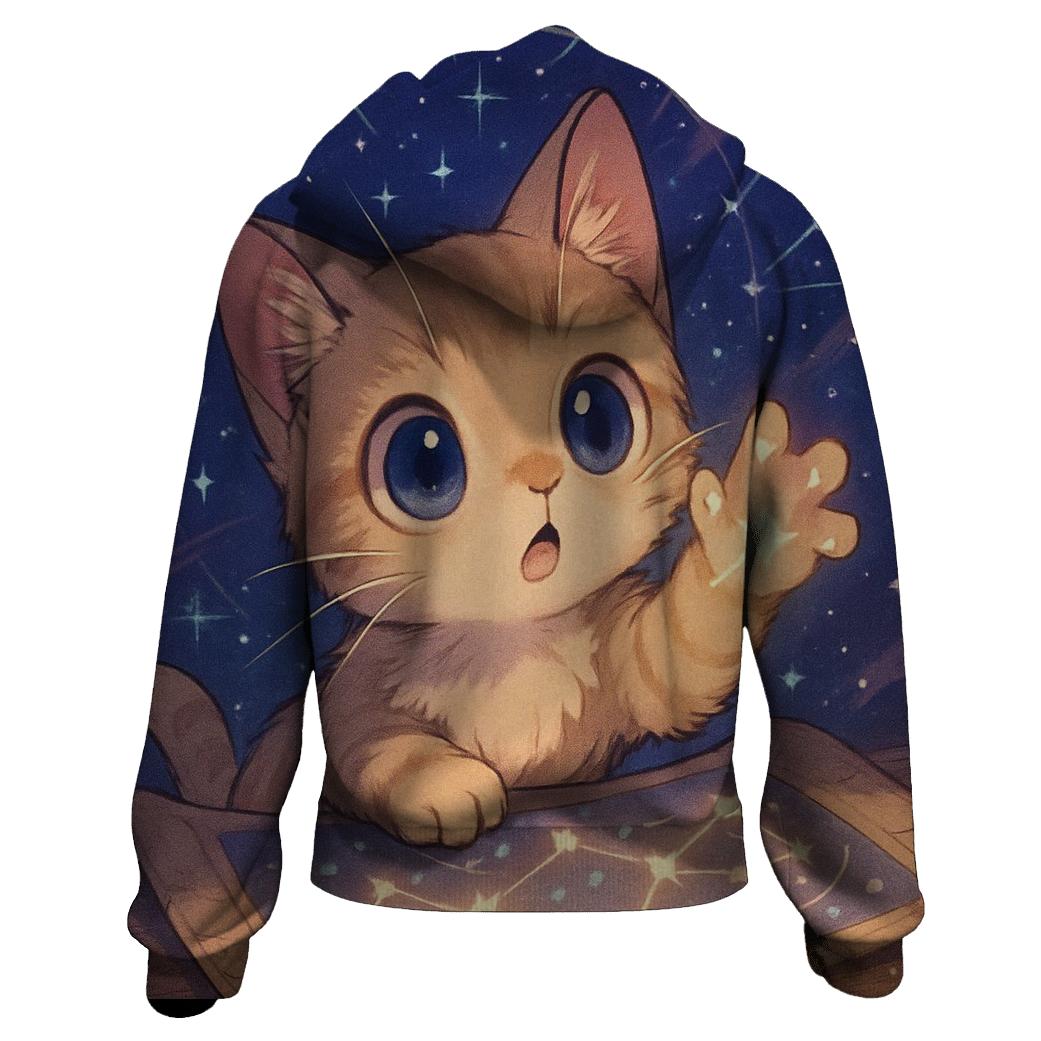 Constellation Curiosity Cat premium hoodies