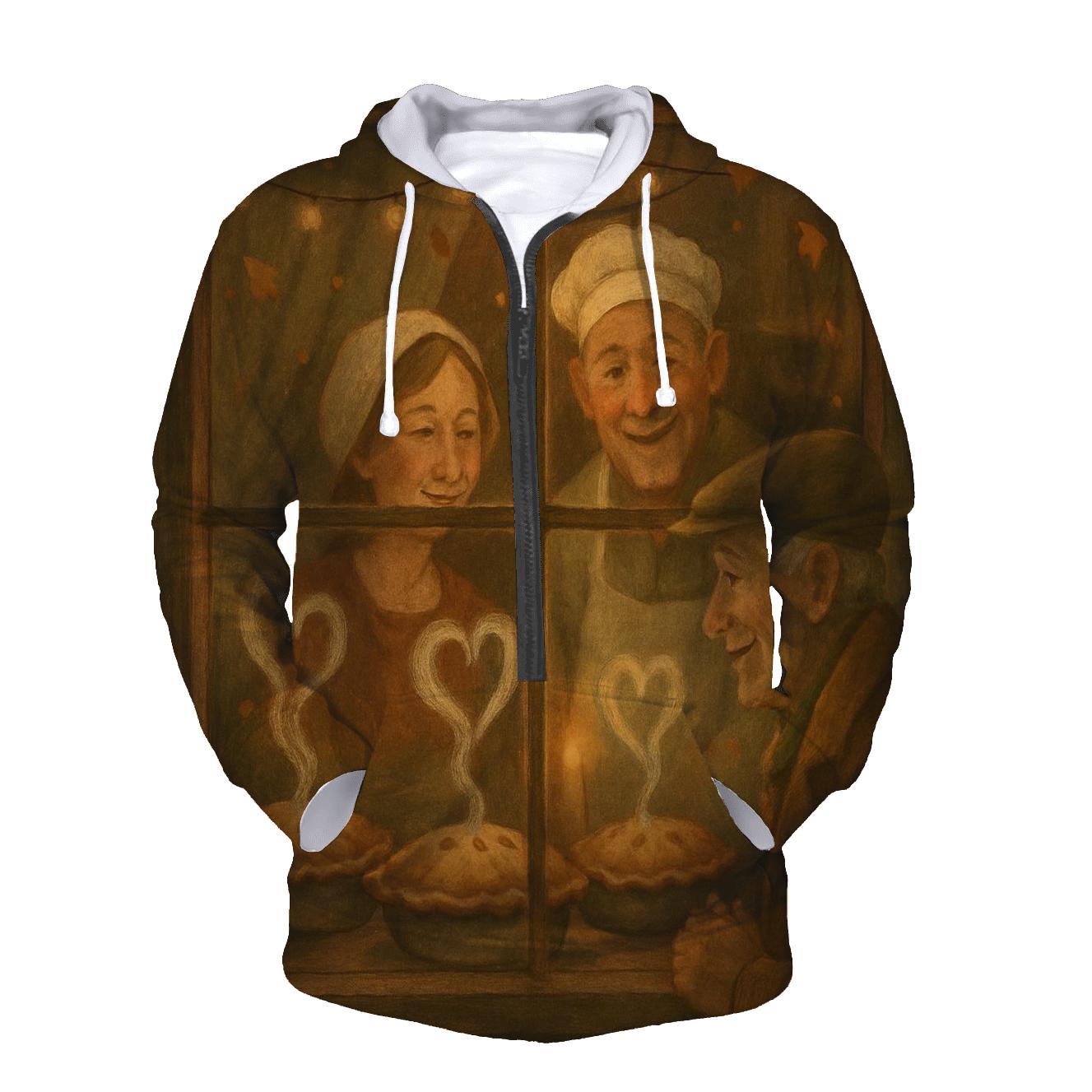 Pie Shop Window Glow graphic hoodies