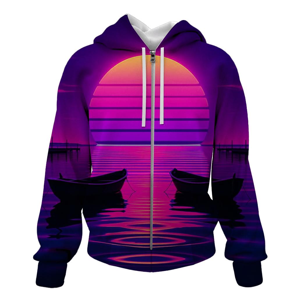 Neon Sail Reflection hoodie designs