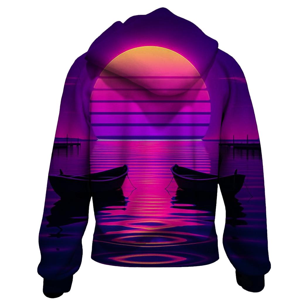 Neon Sail Reflection hoodie designs