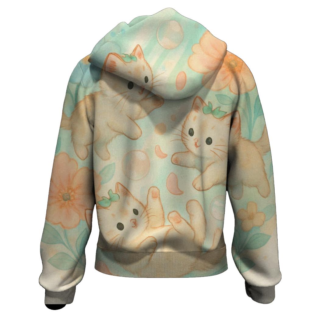Botanical Dream Kittens hoodie styles