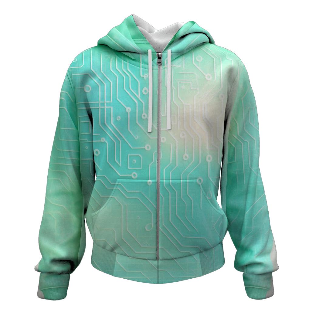 Mint Mirage Circuit heavyweight hoodies