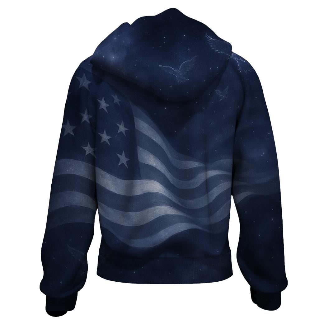 Constellation Banner Flight zip-up hoodies