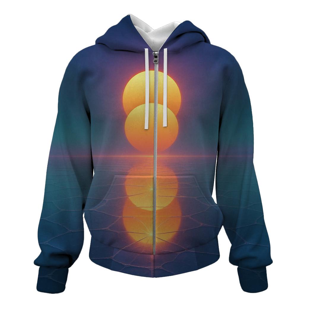 Twin Suns Over Glassplain lightweight hoodies