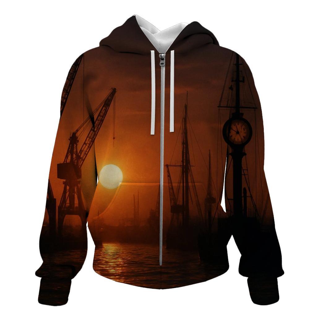 Ember Harbor Clockwork designer hoodies