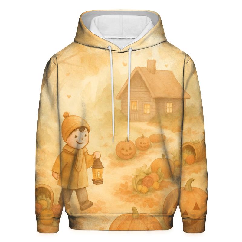 Pumpkin Lantern Path hoodies fashion