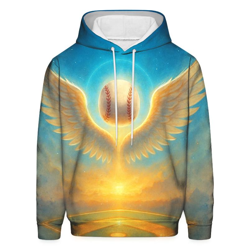 Sky Blue Winged Diamond hoodie styles