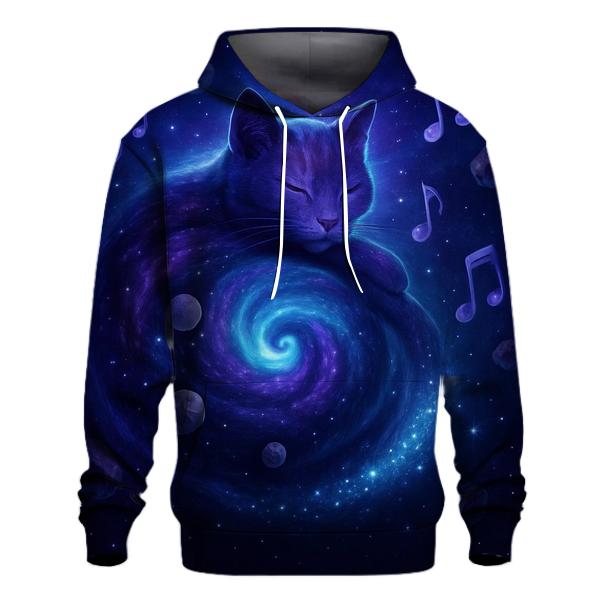 Cosmic Nebula Kitty lightweight hoodies