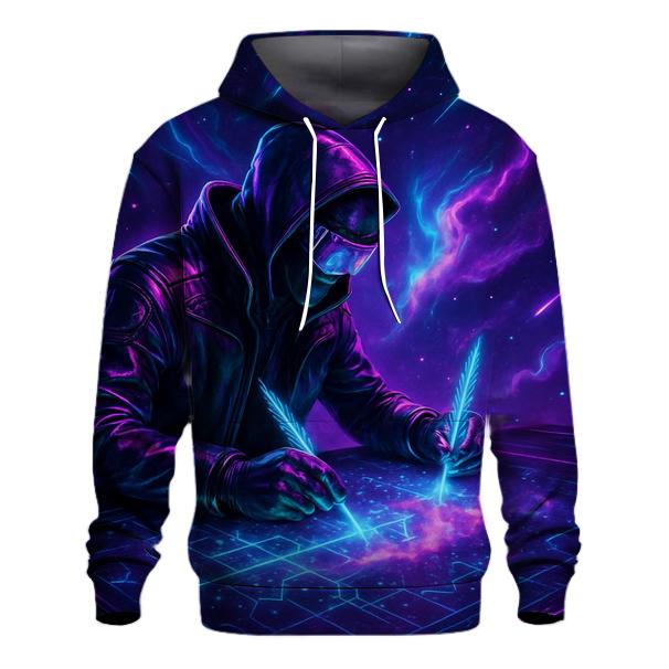 Neon Aurora Cartographer graphic hoodies