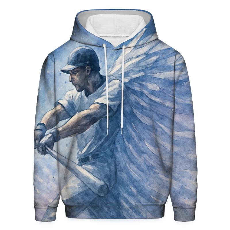 Blue Jays Feathered Batter Mid Swing premium hoodies
