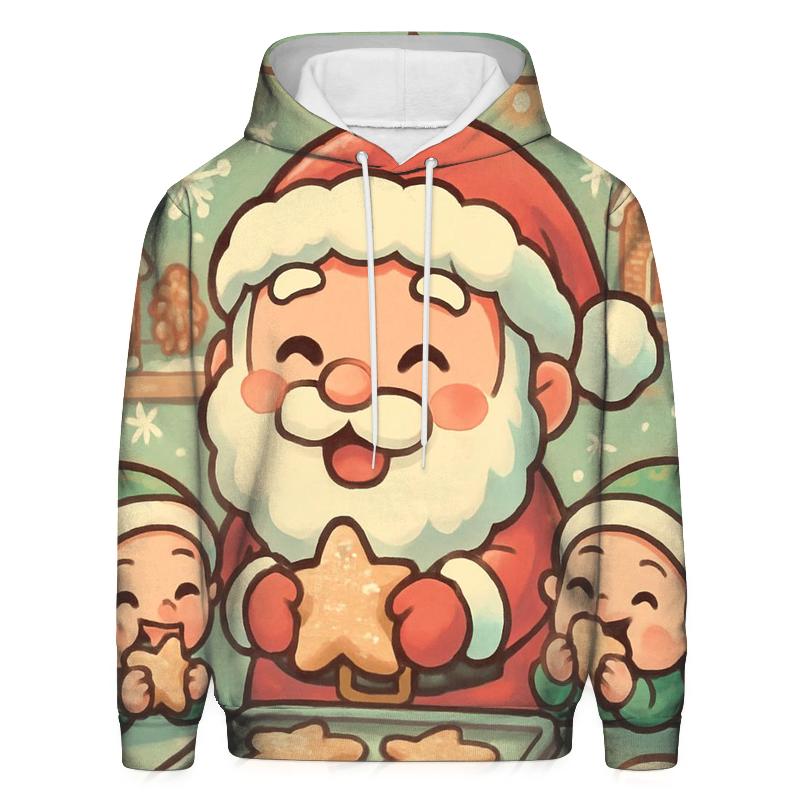 Chibi Cookie Chef Santa heavyweight hoodies