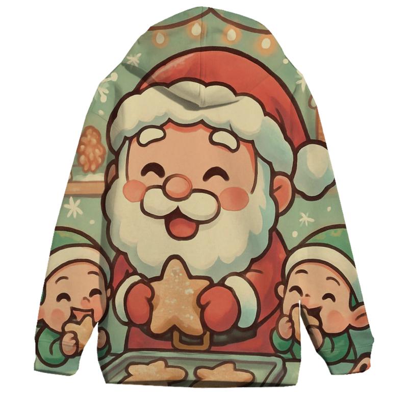 Chibi Cookie Chef Santa heavyweight hoodies