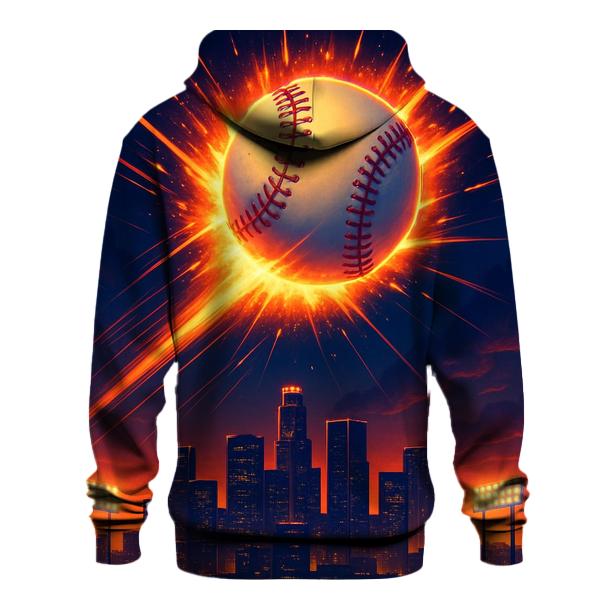 Skyline Fastball Burst graphic hoodies