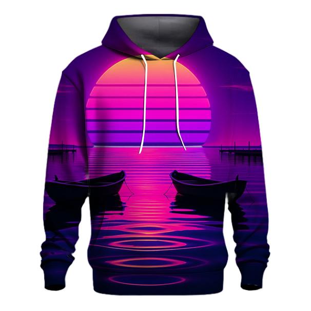 Neon Sail Reflection printed hoodies
