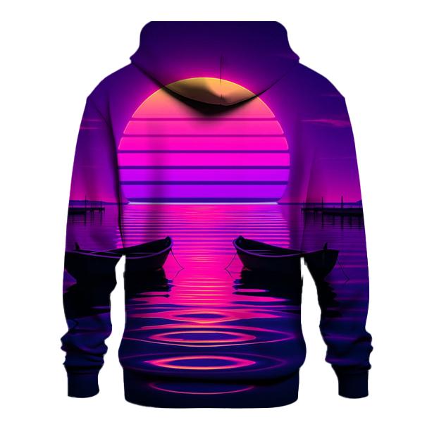 Neon Sail Reflection printed hoodies