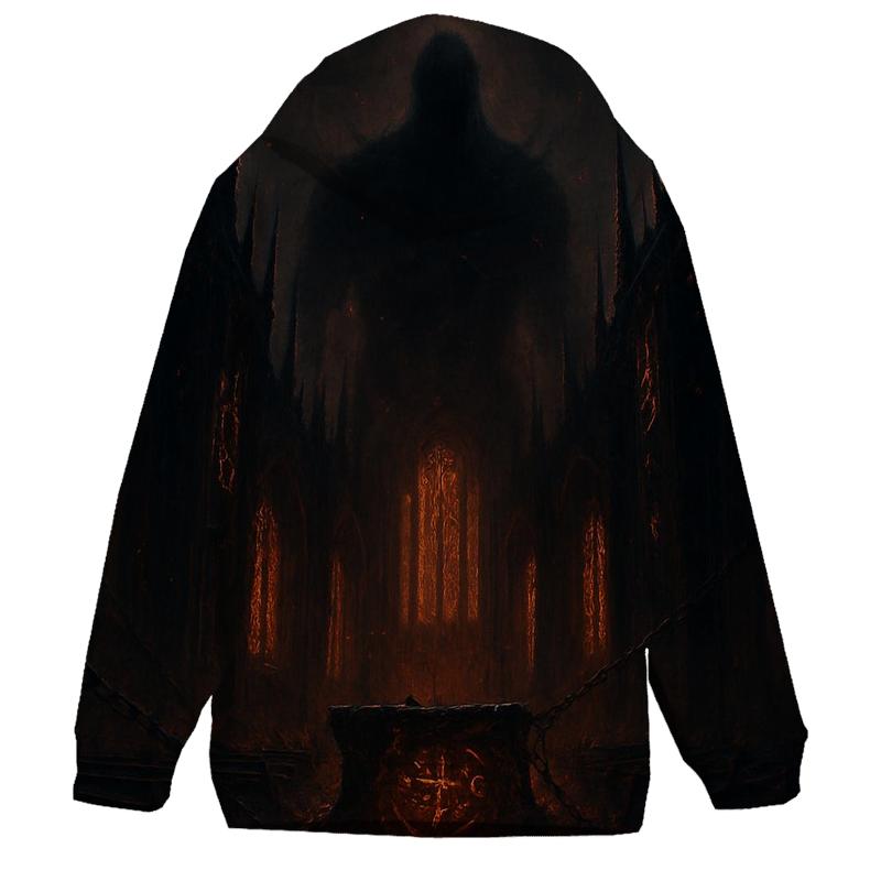 Cathedral Of Iron And Ember printed hoodies
