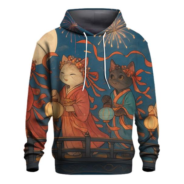 Lunar Festival Cat Parade hoodie designs