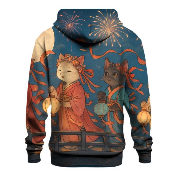 Lunar Festival Cat Parade hoodie designs