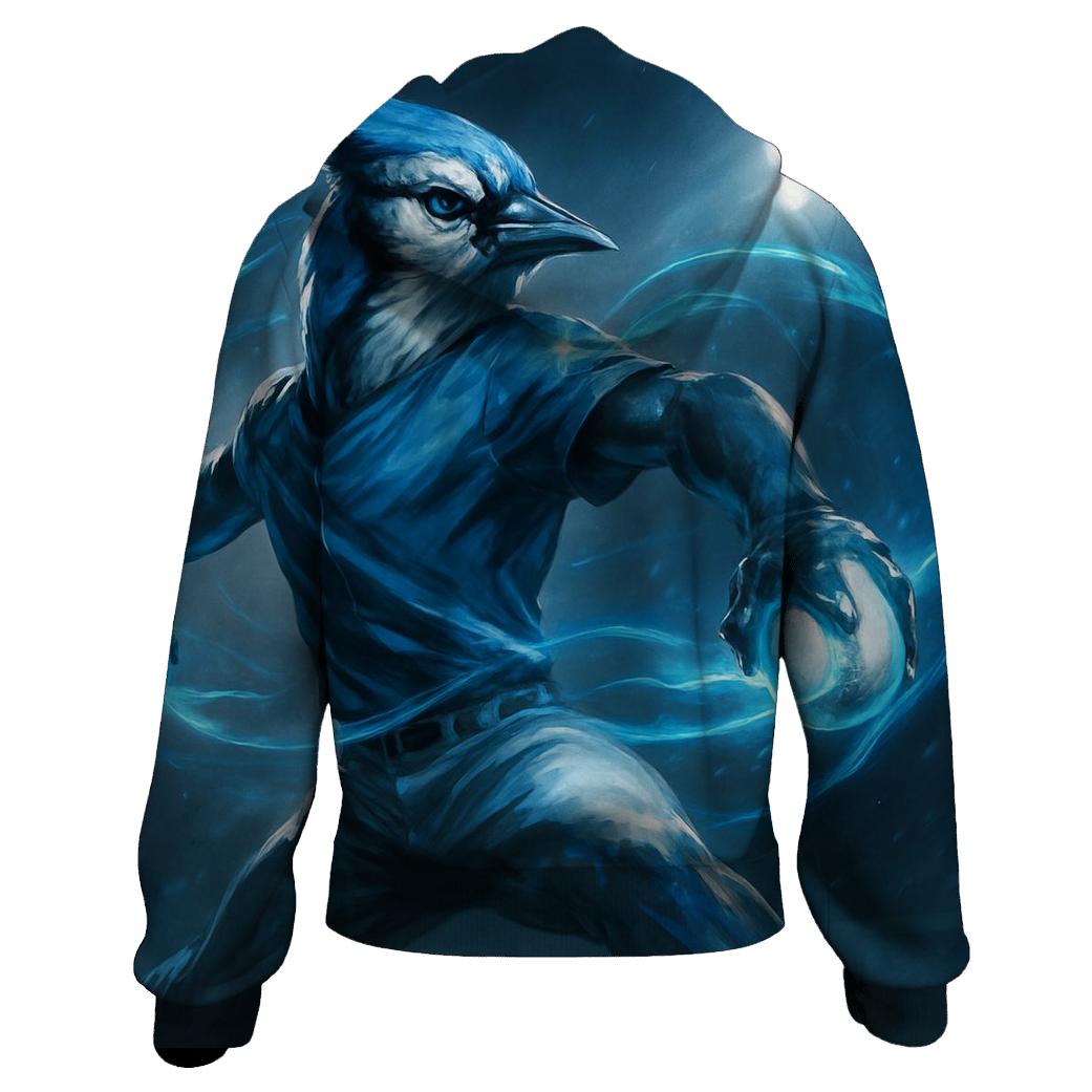 Rising Feathered Pitcher Blue Jays embroidered hoodies