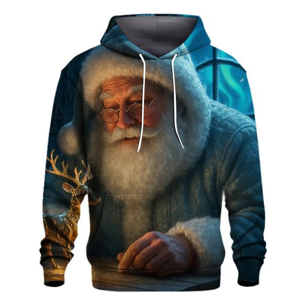 Aurora Workshop Santa premium hoodies