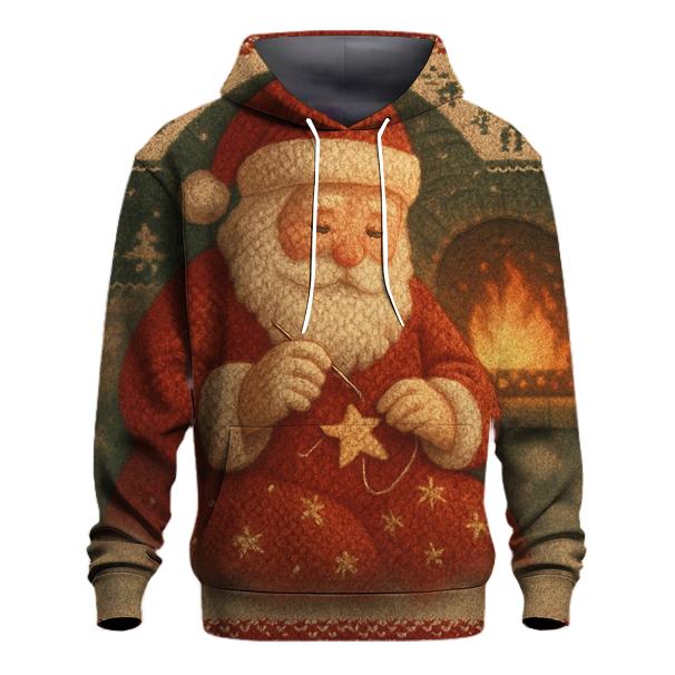 Patchwork Knitted Santa designer hoodies
