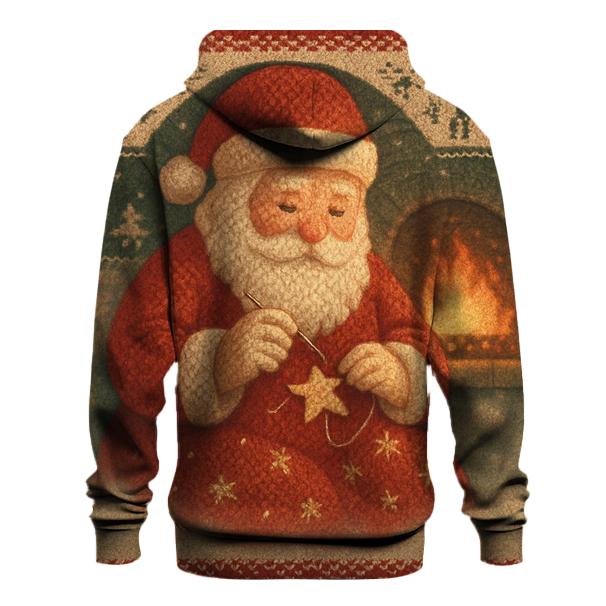 Patchwork Knitted Santa designer hoodies