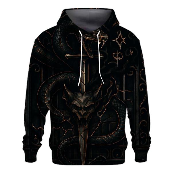 Serpent And Dagger Of The Cursed Gate heavyweight hoodies