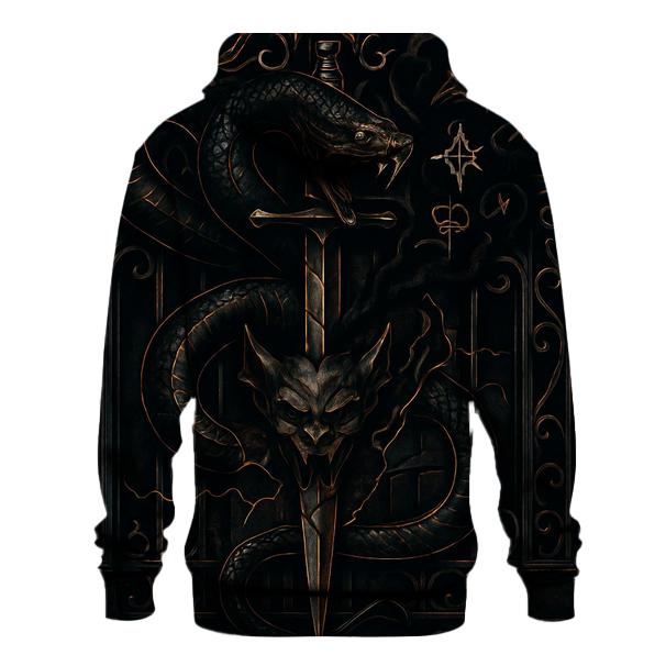Serpent And Dagger Of The Cursed Gate heavyweight hoodies