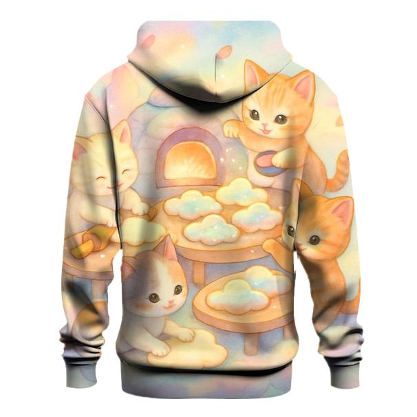 Cloud Bakery Kittens printed hoodies