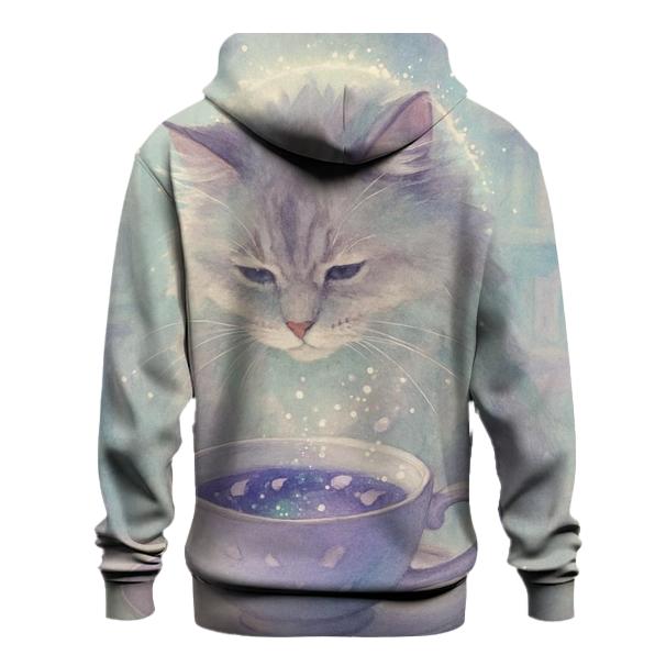 Tea Leaf Oracle Cat embroidered hoodies