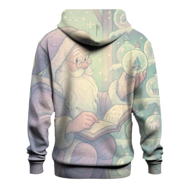 Frostbound Librarian Santa graphic hoodies