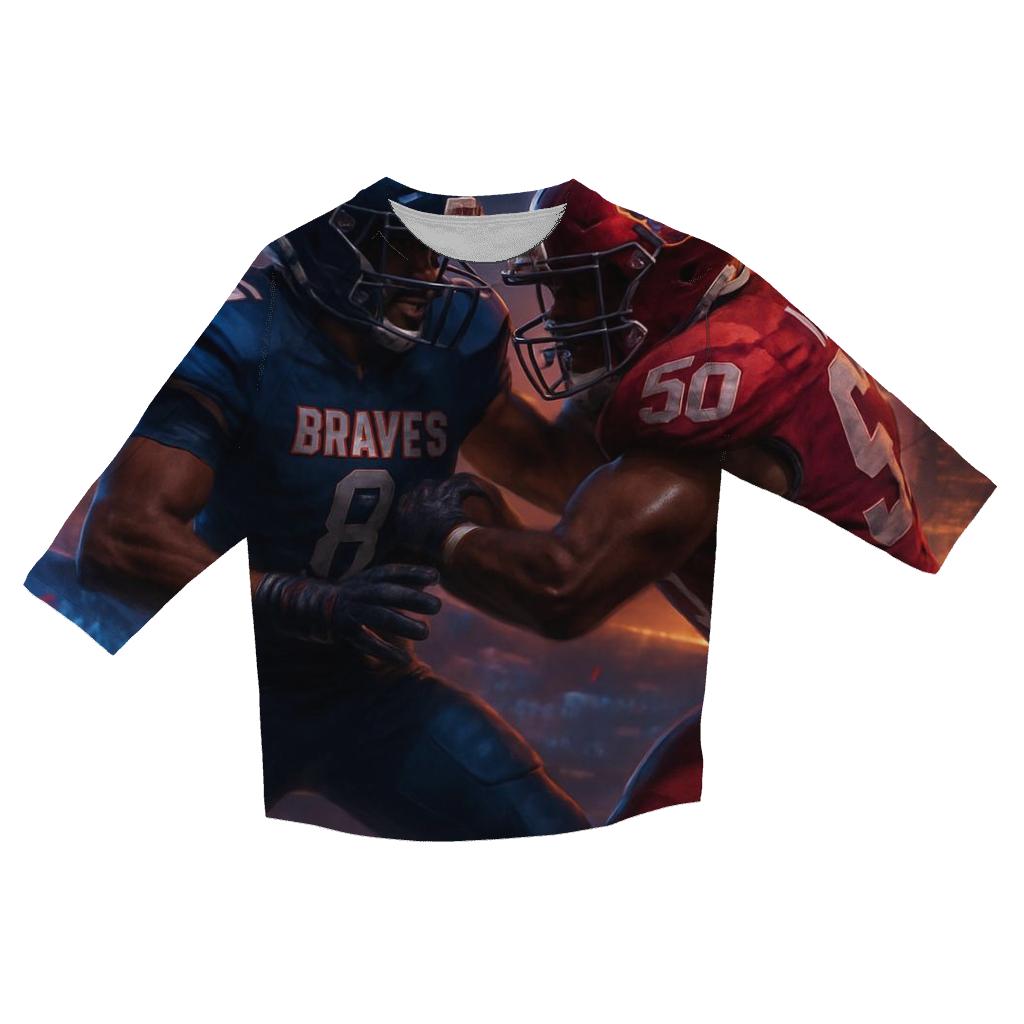 Skyline Showdown At Dusk fashion 3/4 sleeve shirts