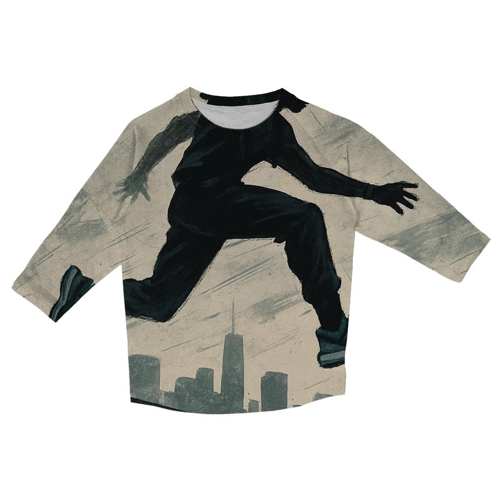 Urban Parkour Motion stylish quarter sleeve tops