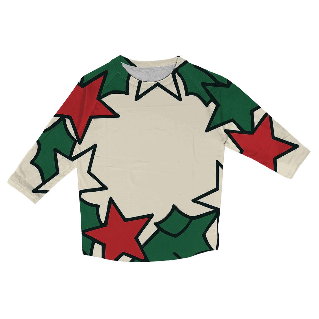 Starlit Wreath Geometry personalized 3/4 sleeve tees