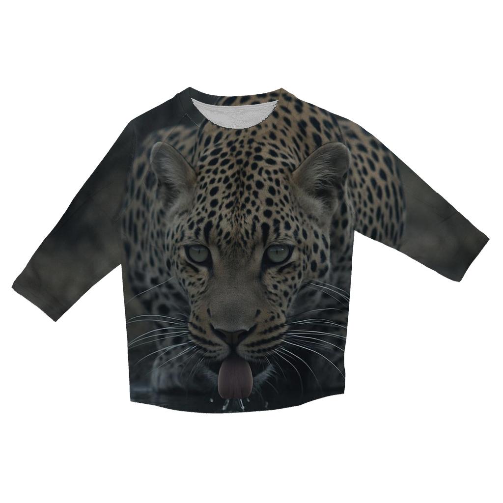 Shade Pool Vigil African Leopard cotton quarter sleeve shirts