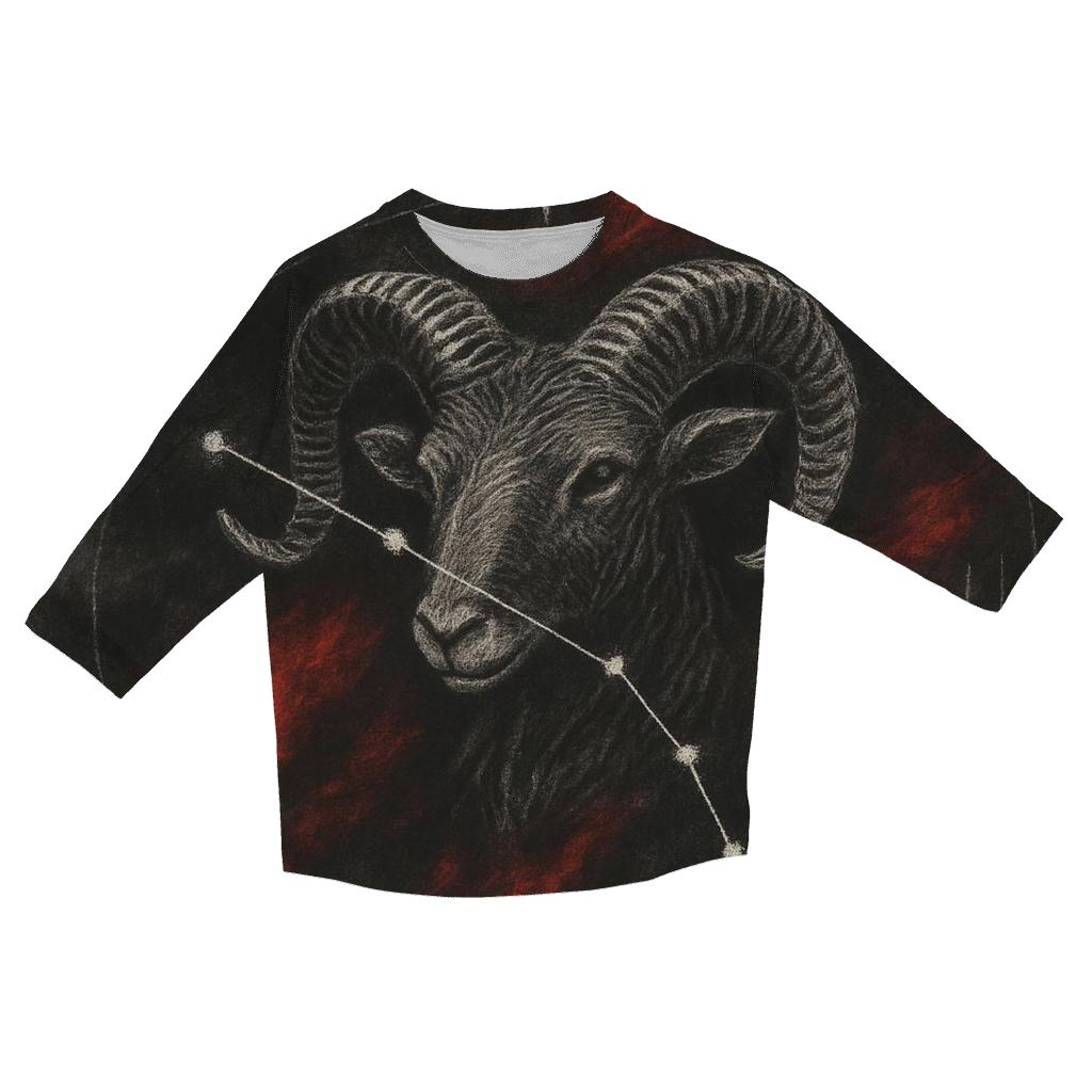 Aries Fire Constellation Map custom 3/4 sleeve shirts