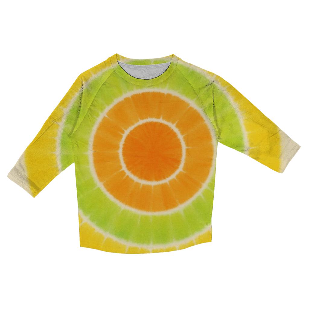 Citrus Bullseye printed three quarter sleeve shirts
