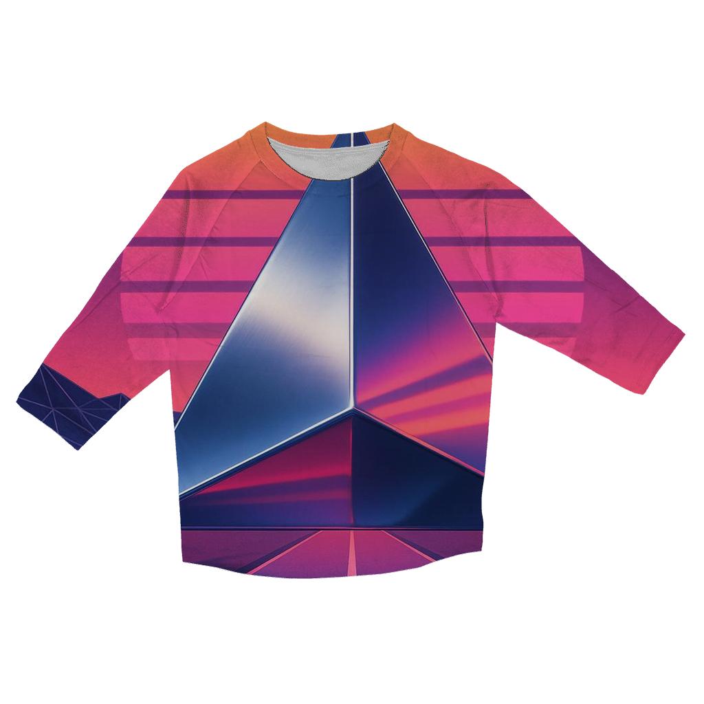 Chrome Mirage Sunset stylish quarter sleeve tops
