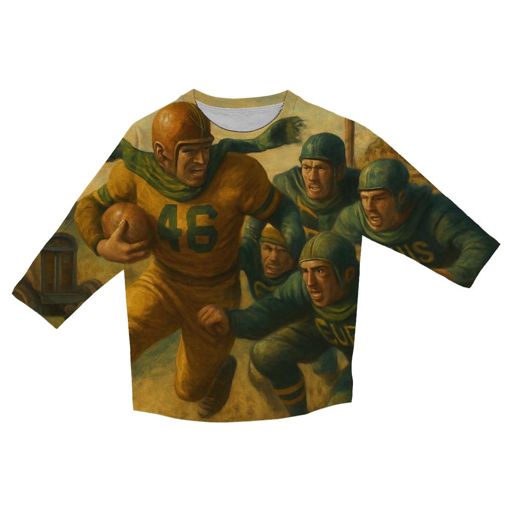 Countdown On The Cornfield casual three quarter sleeve shirts