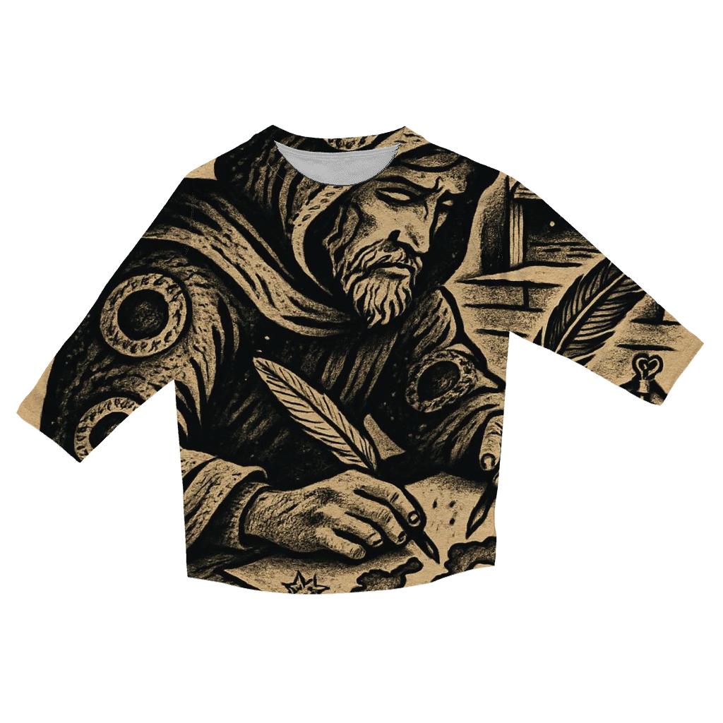 Astral Ouroboros Tattoo Cartographer personalized 3/4 sleeve tees